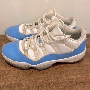 I am selling my Jordan 11 UNC shoes.